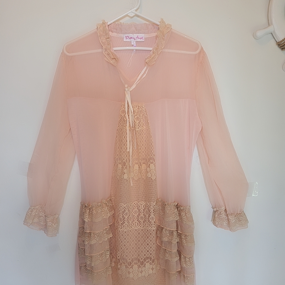 Pretty Angel Blush and Cream Dress